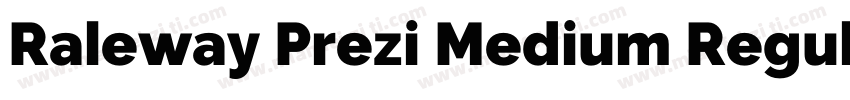 Raleway Prezi Medium Regular字体转换